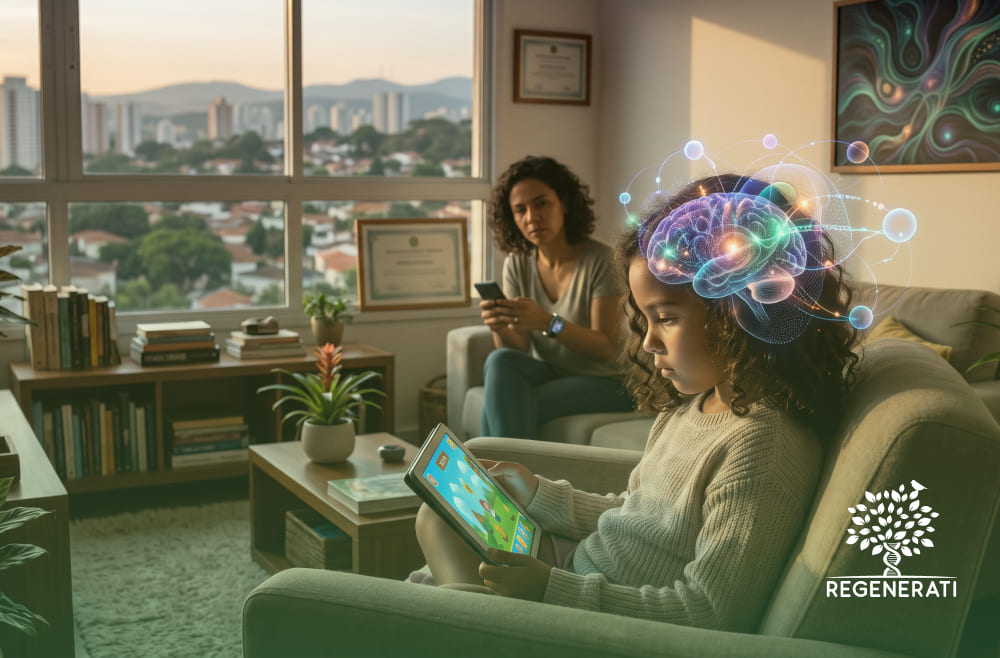 Efeitos do Tempo de Tela no Cérebro da Criança